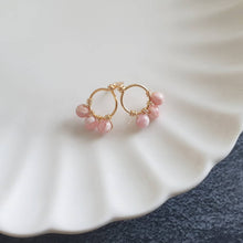 Load image into Gallery viewer, Olivia Studs - Rhodochrosite