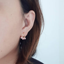 Load image into Gallery viewer, Olivia Studs - Red Garnet