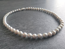 Load image into Gallery viewer, Grey Akoya Baroque Pearl necklace
