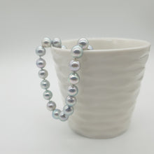 Load image into Gallery viewer, Grey Akoya Baroque Pearl necklace
