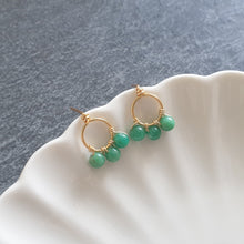 Load image into Gallery viewer, Olivia Studs - Russian Amazonite
