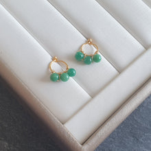 Load image into Gallery viewer, Olivia Studs - Russian Amazonite
